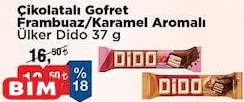 Ülker Dido Çikolatalı Gofret Frambuaz/Karamel 37 g