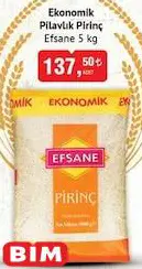 Efsane Ekonomik Pilavlık Pirinç 5 kg