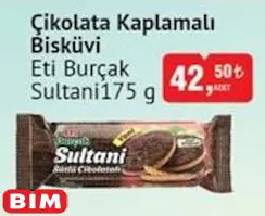 Eti Burçak Sultani Çikolata Kaplamalı Bisküvi 175 g