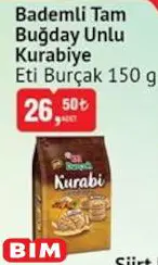 Eti Burçak Bademli Tam Buğday Unlu Kurabiye 150 g