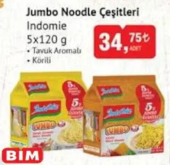 Indomie Jumbo Noodle Çeşitleri 5x120 g