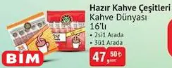 Kahve Dünyası Hazır Kahve Çeşitleri 16'lı