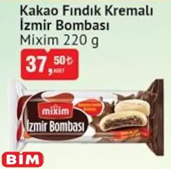 Mixim Kakao Fındık Kremalı İzmir Bombası 220 g