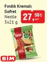 Nestle Fındık Kremalı Gofret 5x21 g