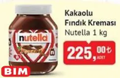 Nutella Kakaolu Fındık Kreması 1 kg