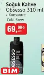 Obsesso Soğuk Kahve Konsantre Cold Brew 310 ml