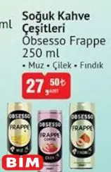 Obsesso Soğuk Kahve Çeşitleri Frappe 250 ml