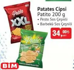 Patito Patates Cipsi 200 g