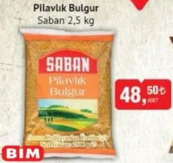 Saban Pilavlık Bulgur 2.5 kg