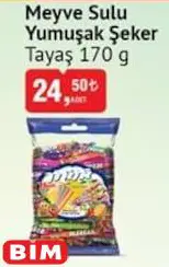 Tayaş Meyve Sulu Yumuşak Şeker 170 g