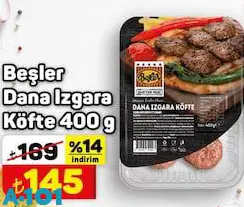 Beşler Dana Izgara Köfte 400 G