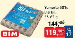 Bili Bili Yumurta 30'lu