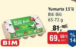 Bili Bili Yumurta 15'li