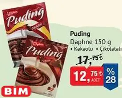 Daphne Puding 150 g Kakaolu/Çikolatalı