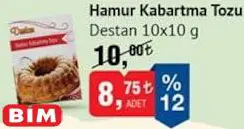 Destan Hamur Kabartma Tozu 10X10 G