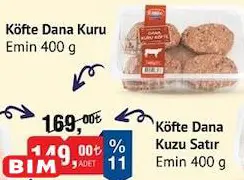 Emin Dana Kuru Köfte 400 G