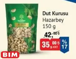 Hazarbey Dut Kurusu 150 g