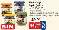 İnci Siyah/Yeşil Zeytin Çeşitleri 250&200 g