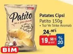 Patito Patates Cipsi 150 g