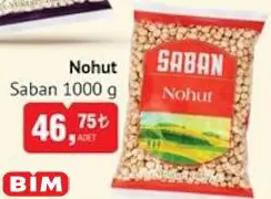 Saban Nohut 1000 g