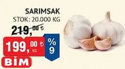 Sarımsak Kg