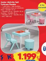 Home Center Avm Junior Aktivite Seti Turkuaz/Pembe