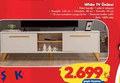 Home Center Eva White Tv Ünitesi