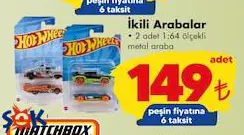 Hot Wheels Oyuncak İkili Arabalar