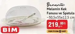 Benante Melamin Kek Fanusu Ve Spatula 30.5X35x12.5 Cm