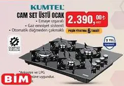 Kumtel Cam Set Üstü Ocak