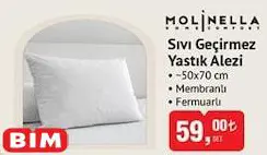 Molinella Sıvı Geçirmez Yastık Alezi