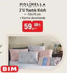 Molinella 2'Li Yastık Kılıfı