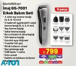 Goldstar İmaj GS-7001 Erkek Bakım Seti