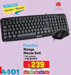 Piranha Klavye Mouse Seti