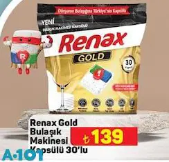 Renax Gold Bulaşık Makinesi Kapsülü 30'Lu