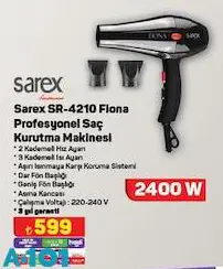 Sarex SR-4210 Fiona Profesyonel Saç Kurutma Makinesi