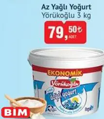 Yörükoğlu Az Yağlı Yoğurt 3 Kg