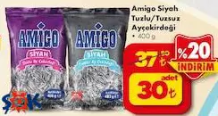 Amigo Siyah Tuzlu/Tuzsuz Ayçekirdeği 400 g