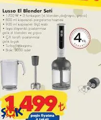 Arzum Lusso El Blender Seti