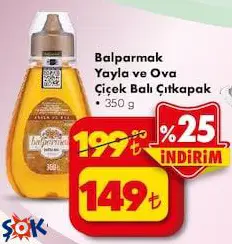 Balparmak Yayla ve Ova Çiçek Balı Çıtkapak 350 g