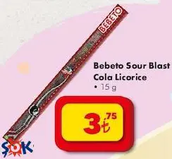 Bebeto Sour Blast Cola Licorice 15 g