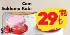 Cam Saklama Kabı 12 cm