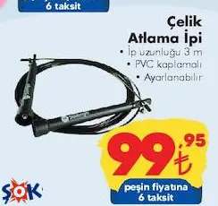 Çelik Atlama İpi 3 m