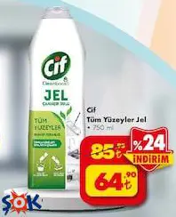 Cif Tüm Yüzeyler Jel 750 ml