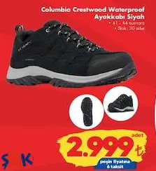 Columbia Crestwood Waterproof Ayakkabı Siyah