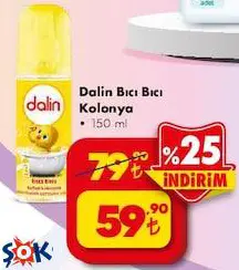 Dalin Bıcı Bıcı Bebek Kolonyası 150 ml