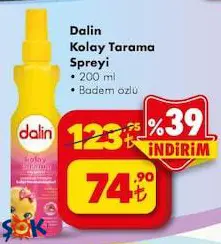 Dalin Kolay Tarama Spreyi Badem Özlü 200 ml