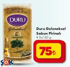 Duru Geleneksel Sabun Pirinalı 5x160 g