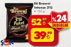 Eti Browni Intense 3'lü 150 g