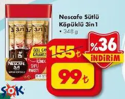 Nescafe Sütlü Köpüklü 3in1 348 g